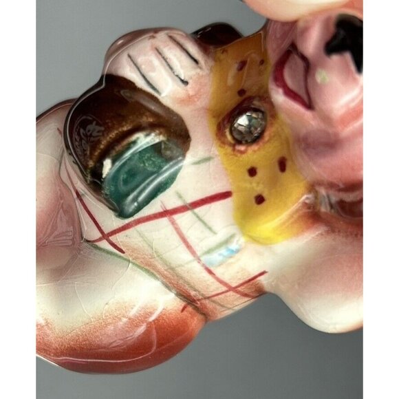 Vintage Lefton Mice Mouse Shakers Jeweled Couple Anthropomorphic Kitschy READ - Picture 8 of 9